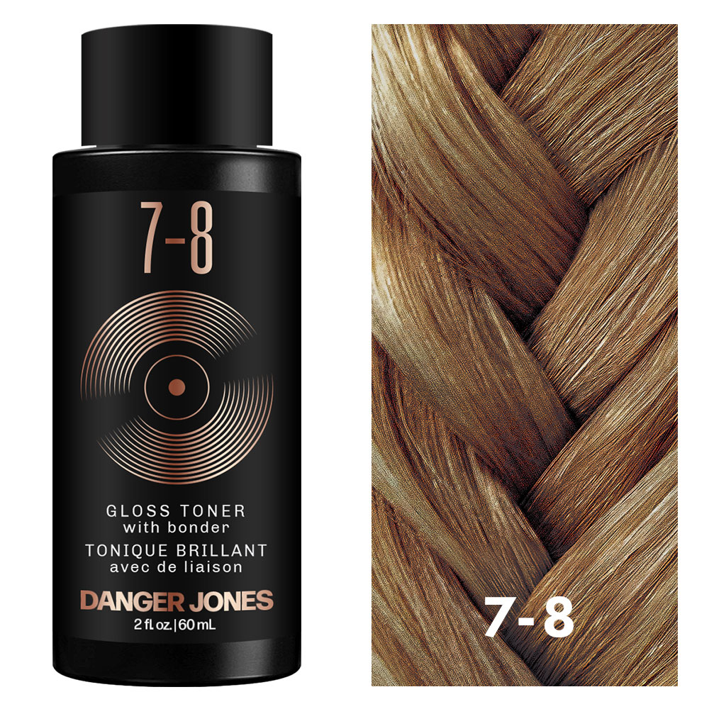 Gloss Toner con Bonder 7-8 Brown