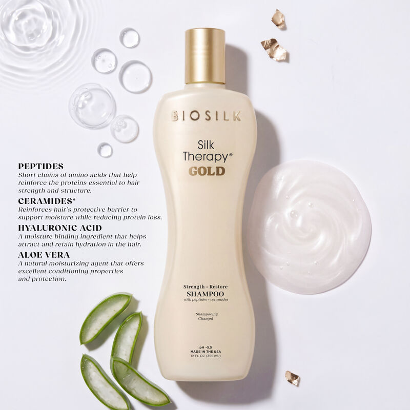 BioSilk Silk Therapy Gold Strength and Restore Shampoo