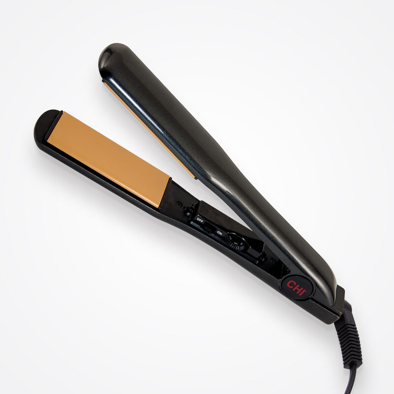 CHI 1.5 Inch Tourmaline Ceramic Wide Plate Hairstyling Iron - Onyx Black