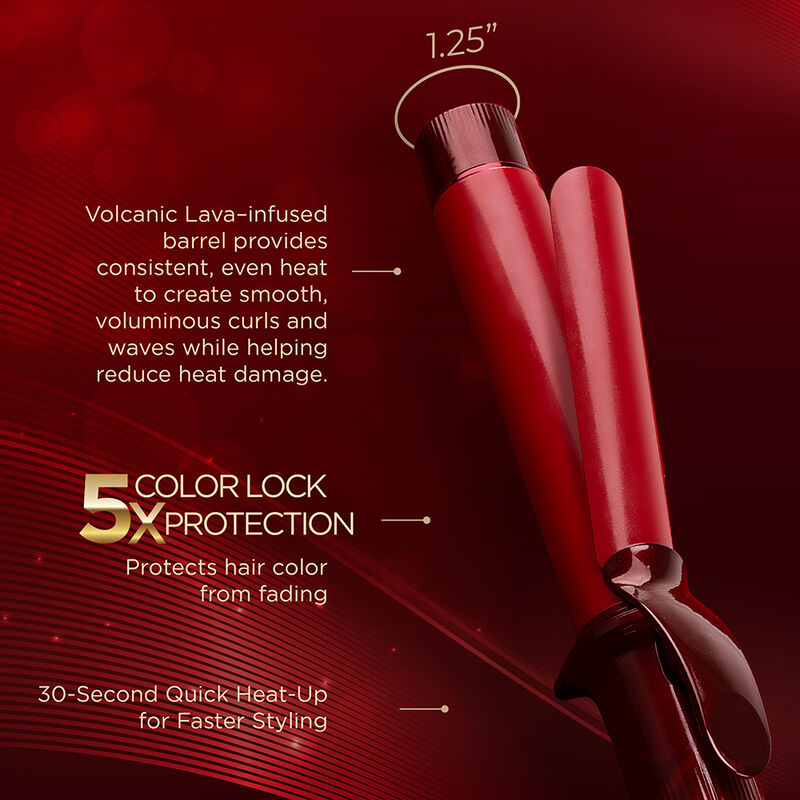 CHI LAVA Ruby Anniversary Edition 1.25 Inch Curling Iron