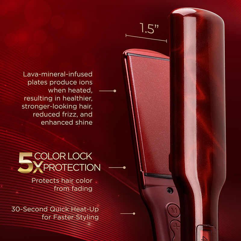 CHI LAVA Ruby Anniversary Edition 1.5 Inch Digital Hairstyling Iron