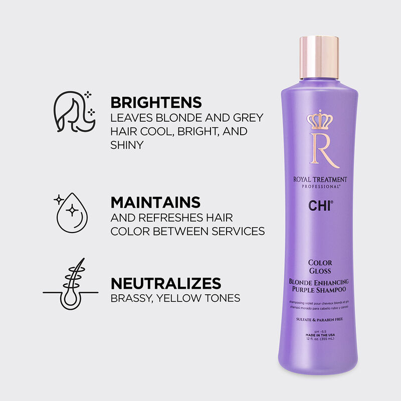 CHI Royal Treatment Color Gloss Blonde Enhancing Purple Shampoo