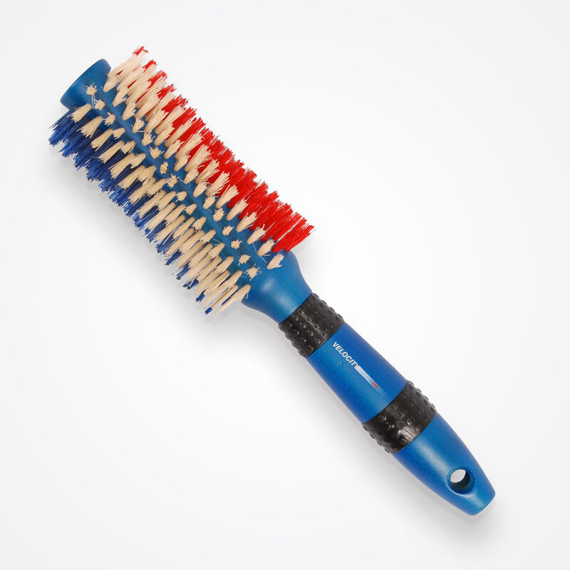 CHI Velocity Diagonal Blue Boar Round Brush