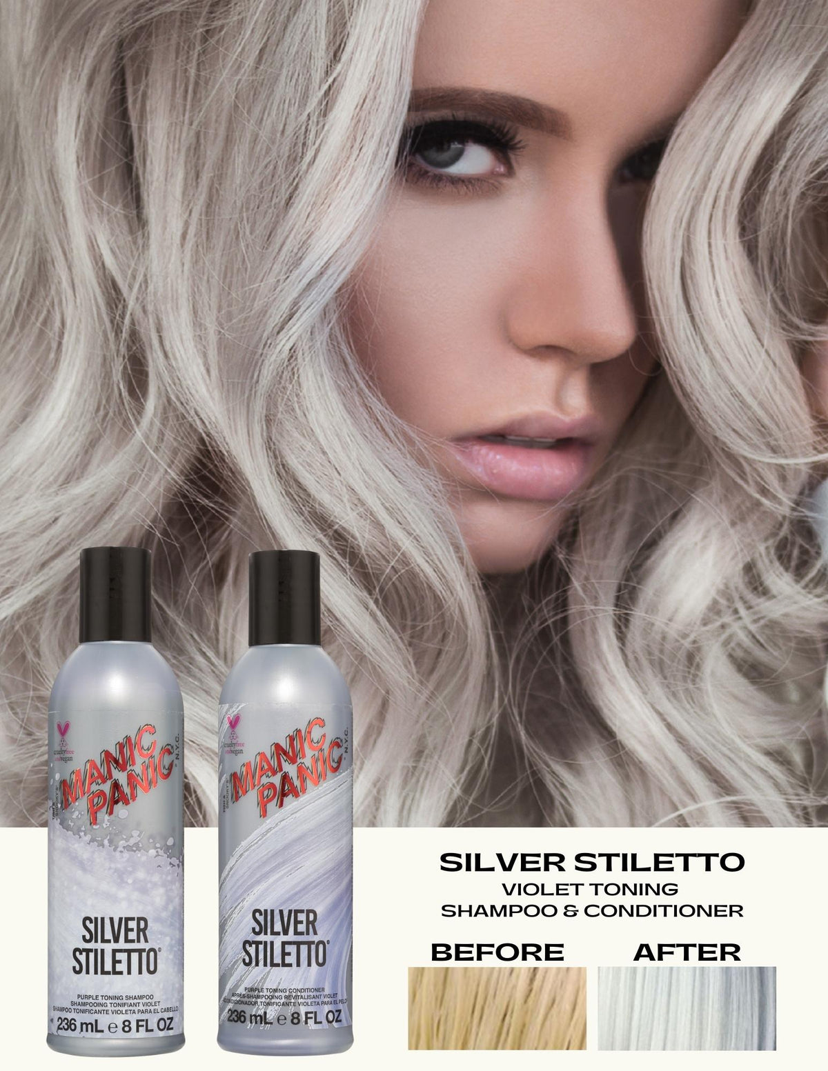Silver Stiletto® – Shampoo tonalizzante viola antigiallo